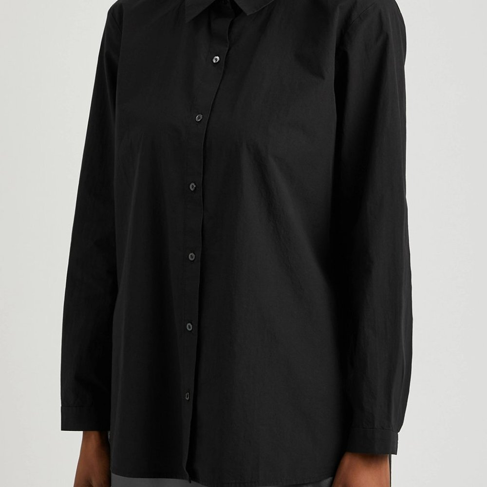 Eileen Fisher Black Button Down